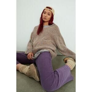 NEW! Pacsun Hi Rise Straight Corduroy Jeans Pants Purple Grape Casual Hippie 25